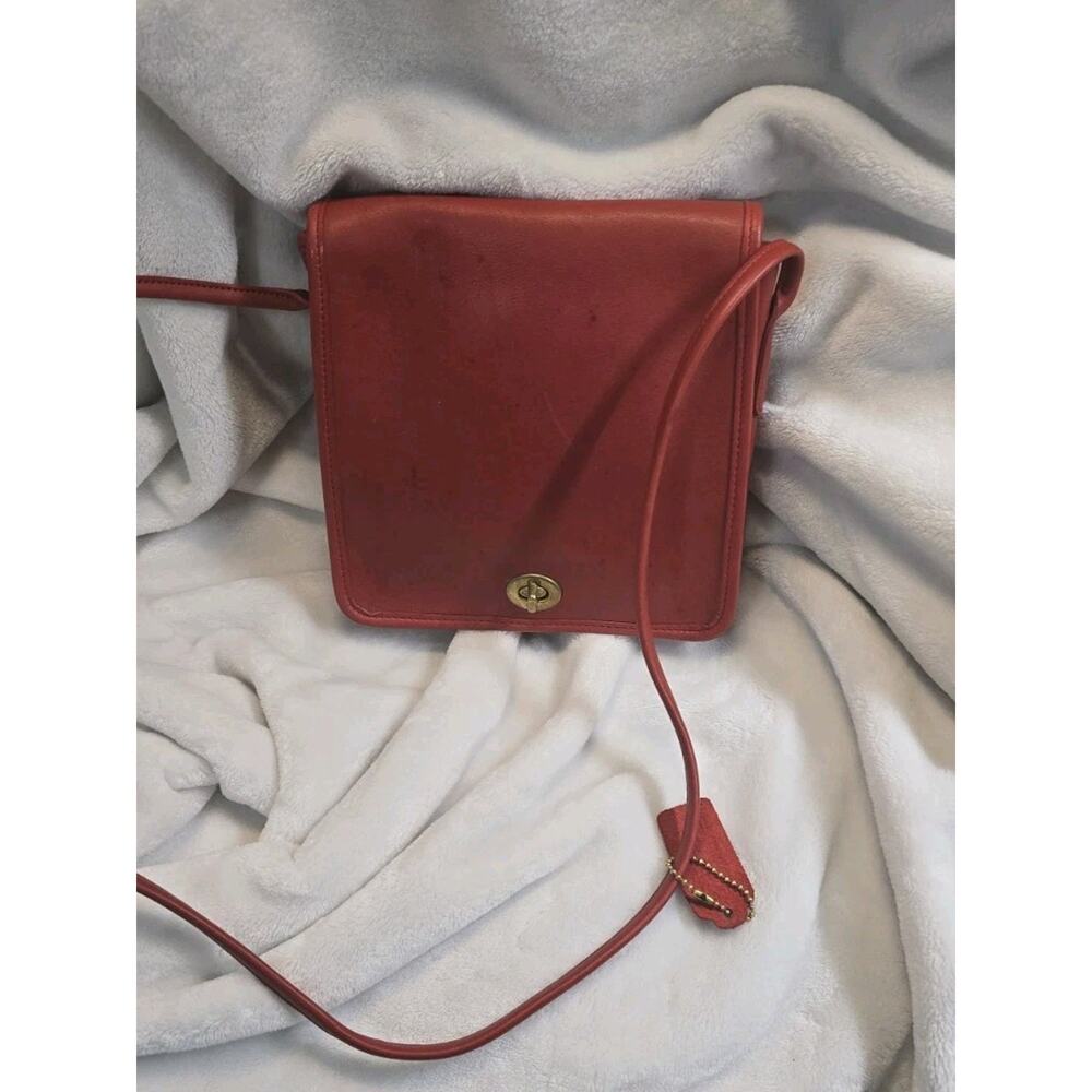 Coach Red Vintage Crossbody 0633-225 Made In The USA